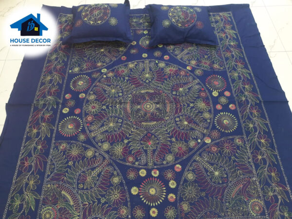 Nakshikatha BedSheet 3Pics Set - Image 2