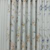 Tishu Curtain Full Plain White With Midle Mixed Flower Design - Image 2