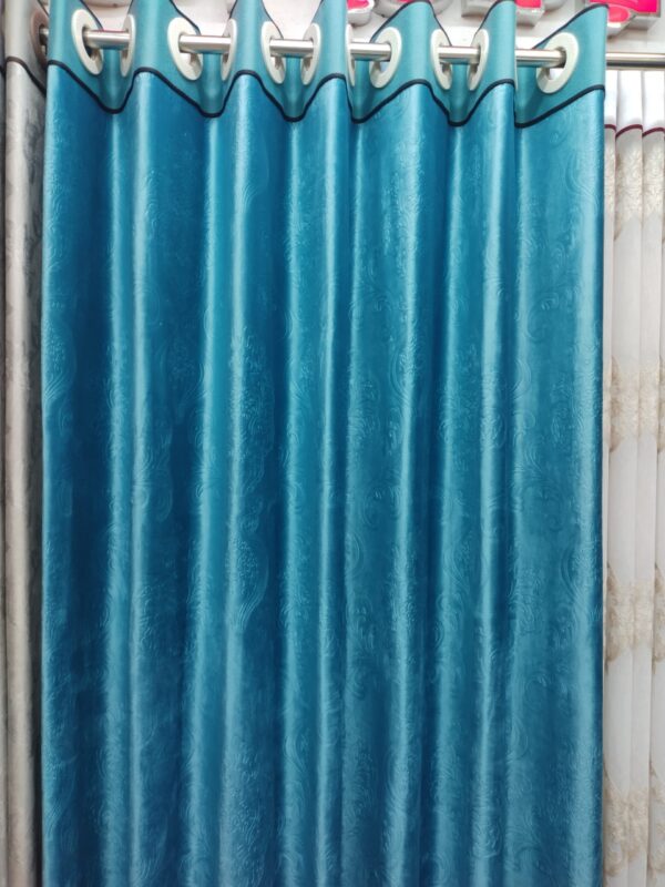 Velvet Curtain Of Flower Design