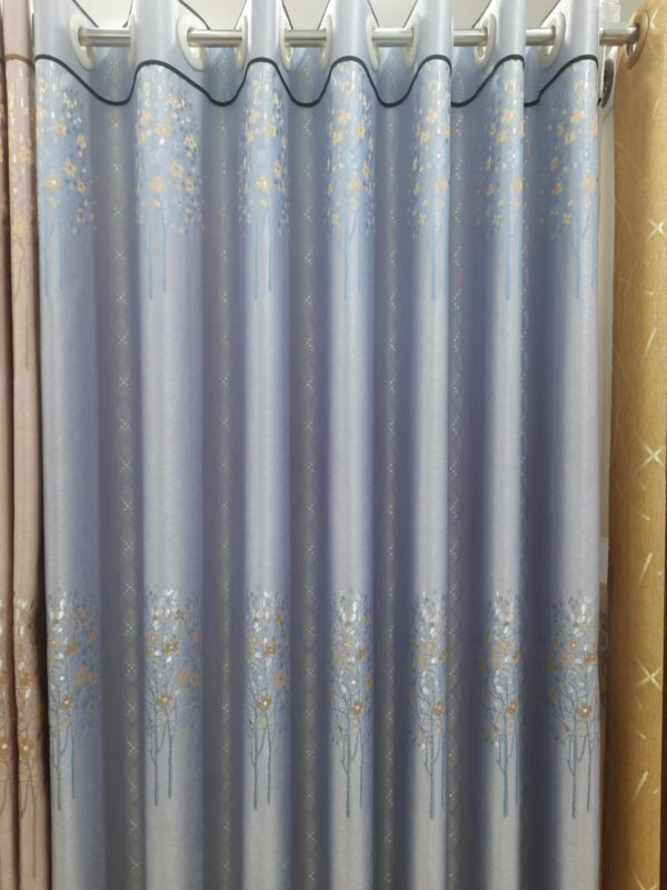 98% Zacrd Body Flower Design Blackout Curtains - Image 2