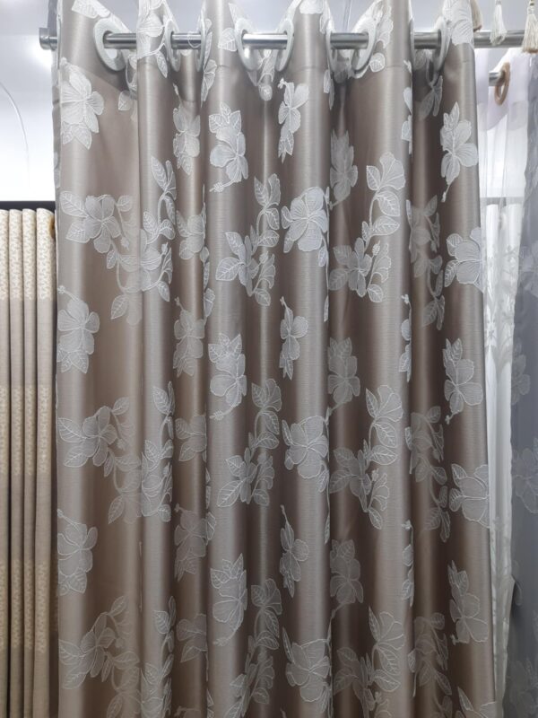 Shartin Flower Print Attach Curtains