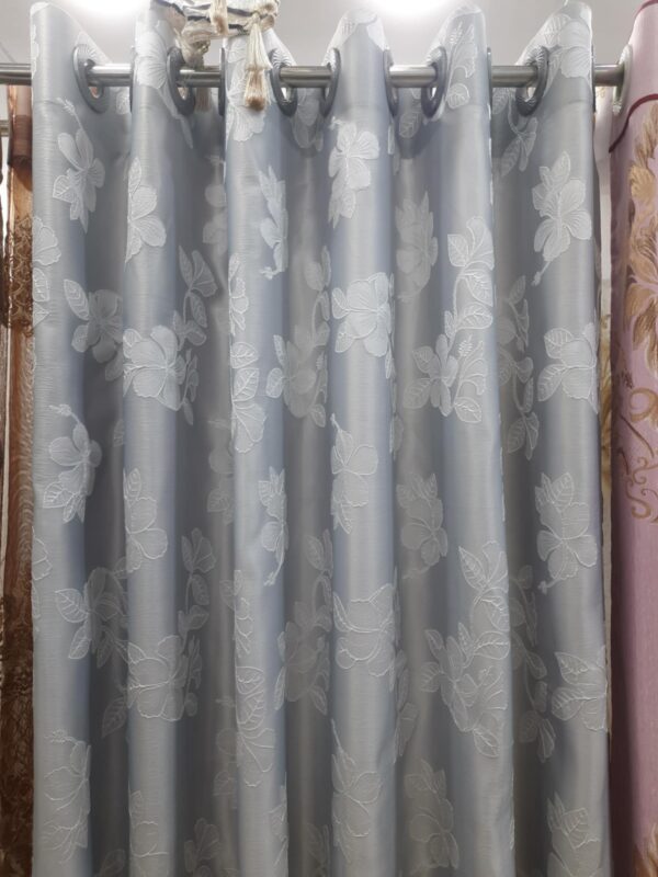 Shartin Flower Print Attach Curtains - Image 2